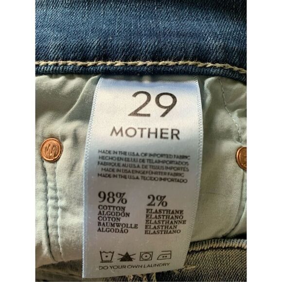 MOTHER The Dropout Clear As Day women's jeans size 29 1164C-173 604245 - Picture 5 of 8